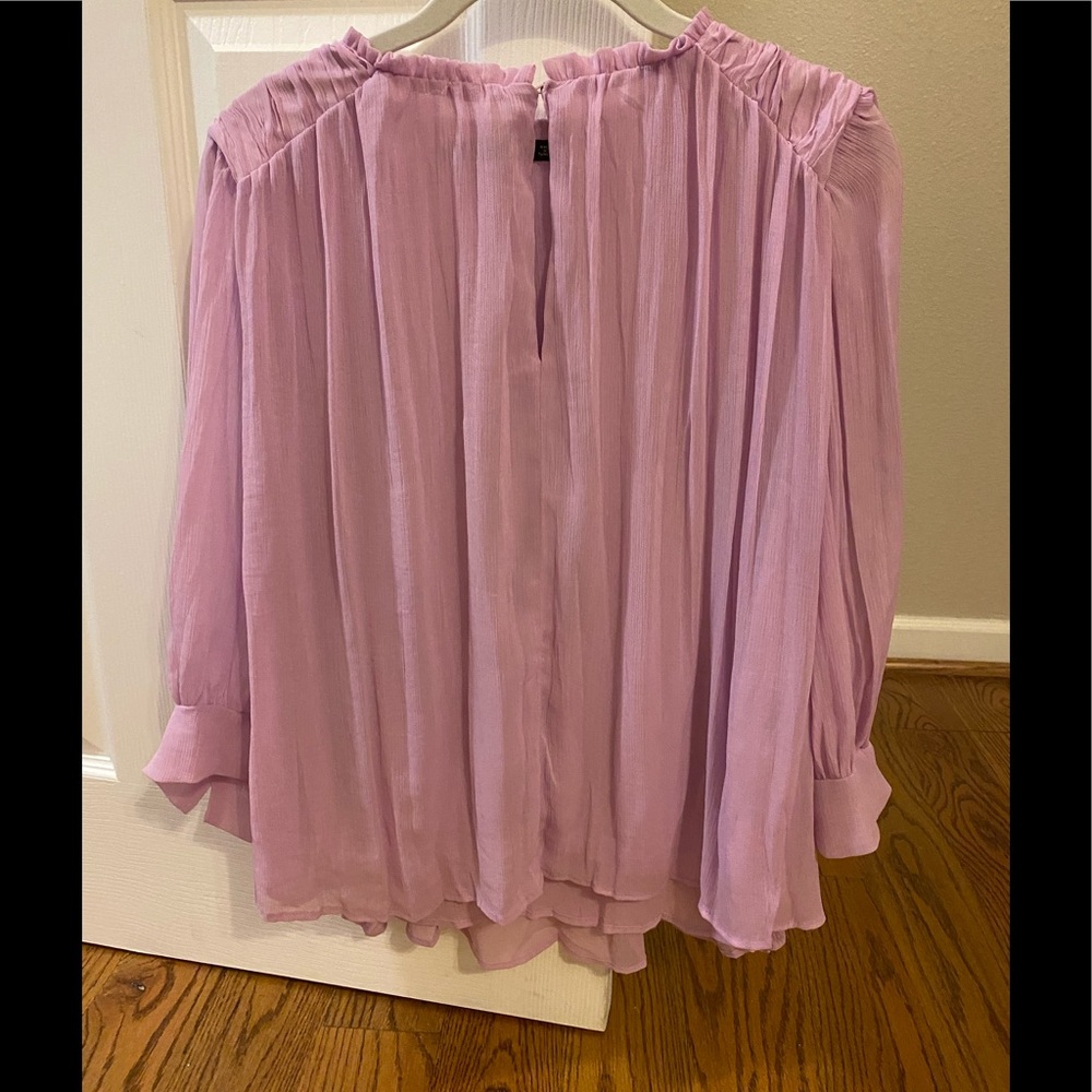 Zara flowy pleated blouse